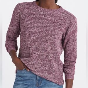 Pink Clover Marled Mauve Crewneck Sweater